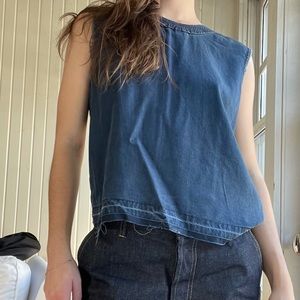 Cotton denim blouse